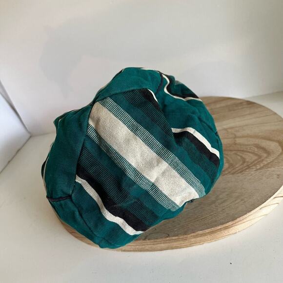 Handmade Vintage 90s Green Southwestern Tapestry Round Bucket Bag - Picture 2 of 16